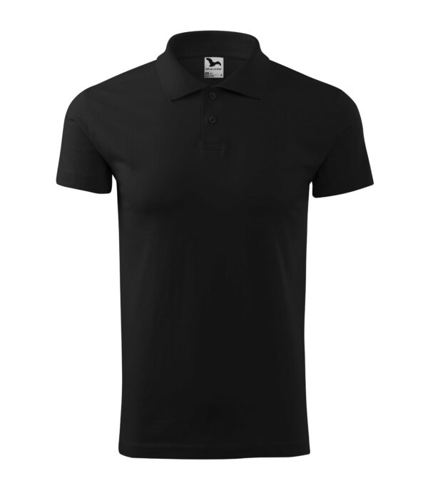 202-Single-Jersey-polo-majica-crna