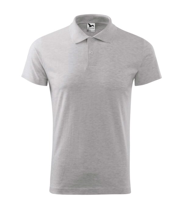 202-Single-Jersey-polo-majica-svijetlo-siva-melanž