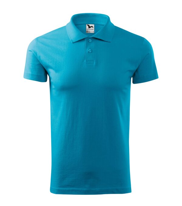 202-Single-Jersey-polo-majica-tirkizna