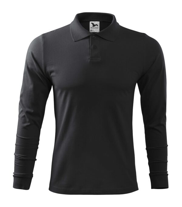 211-Single-jersey-polo-majica-dugi-rukav-ebony-siva