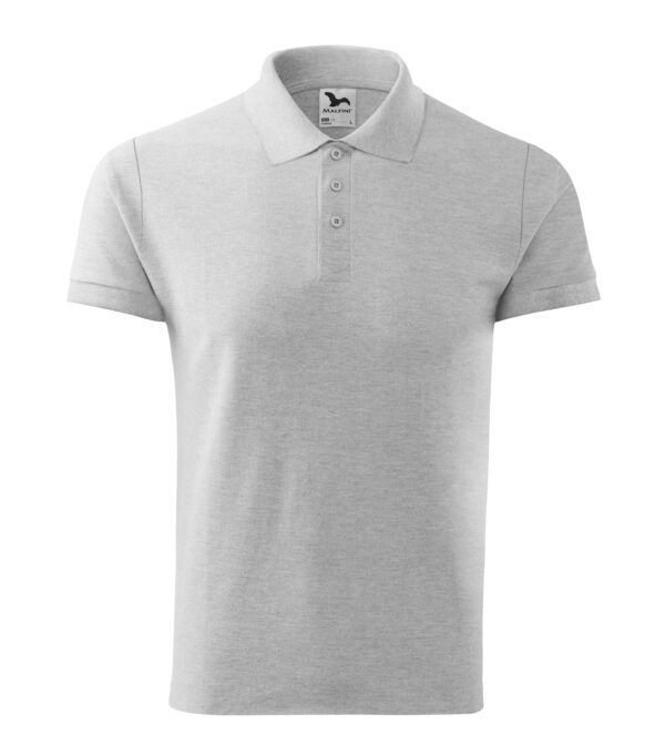 212-cotton,-polo-majica-muška-svijetlo-siva-melanž