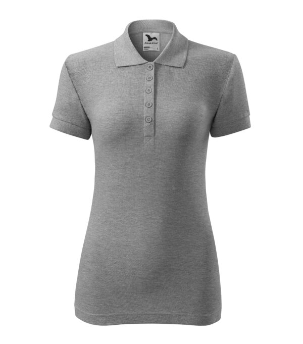 213-Cotton,-polo-majica-ženska-tamno-siva-melanž
