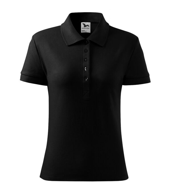 216-Cotton-heavy-polo-majica-ženska-crna