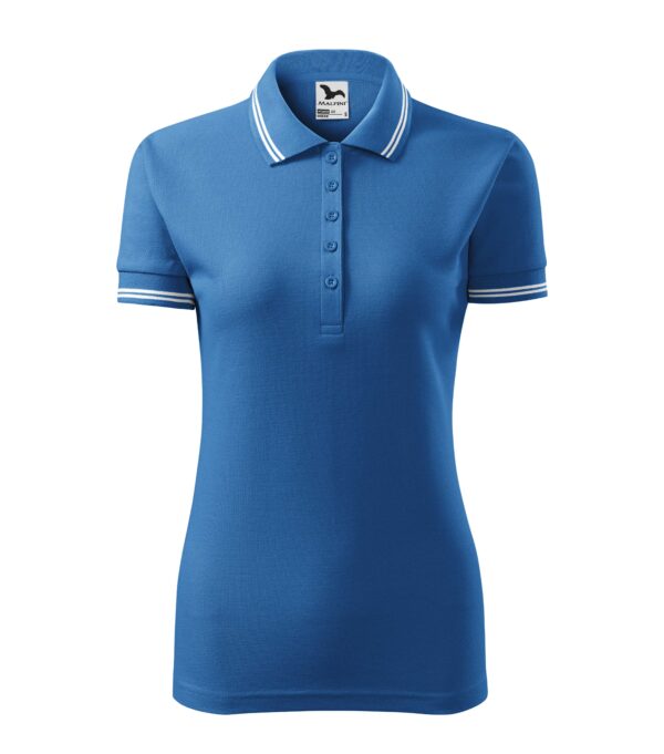 220-Urban-polo-majica-ženska-azurno-plava