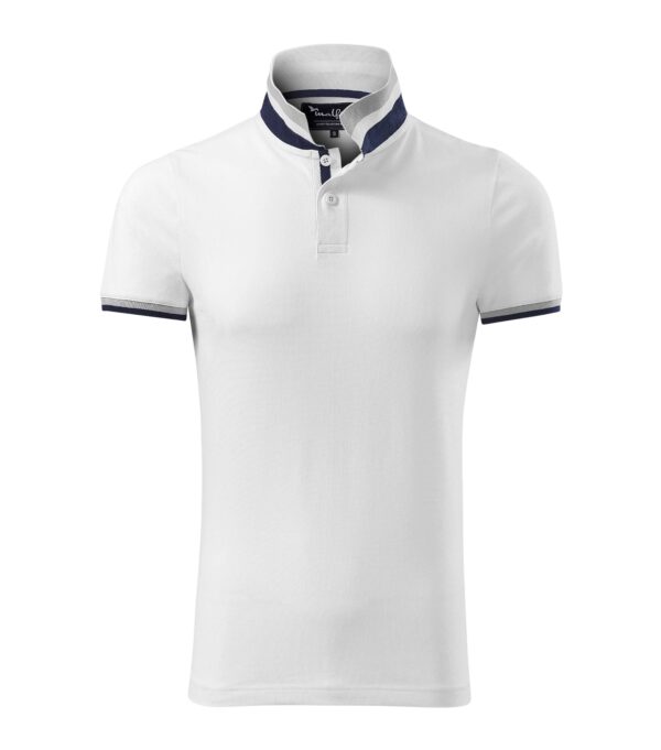 256-Collar-up-polo-majica-bijela