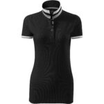 257-Collar-Up-polo-majica-ženska-crna