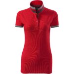 257-Collar-Up-polo-majica-ženska-crvena-boja-formule