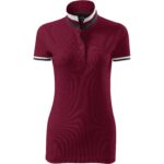 257-Collar-Up-polo-majica-ženska-garnet