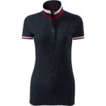 257-Collar-Up-polo-majica-ženska-navy