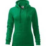 411-Trendy-zipper-gornji-dio-trenirke-ženski-srednje-zeleni