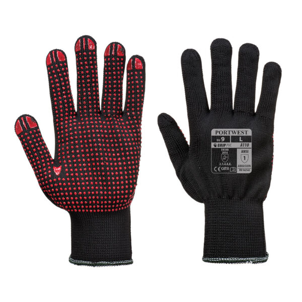 A110BKR Rukavica Polka Dot crvena