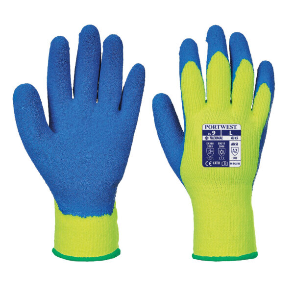 A145Y4R Rukavica Cold Grip žuto plave