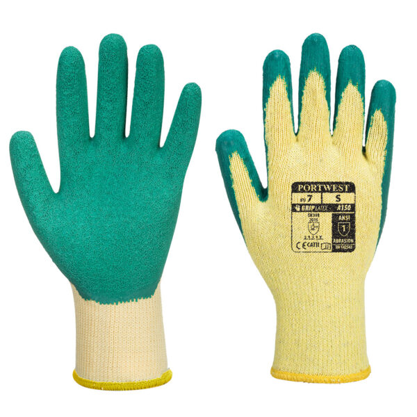 A150 Rukavica Classic Grip - Latex zelene