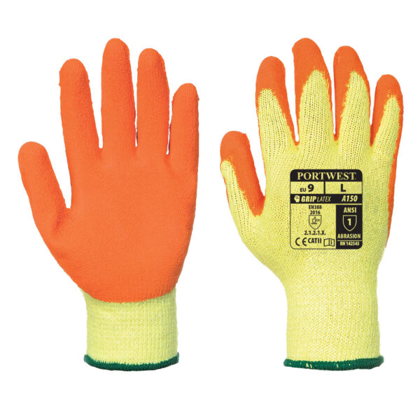 A150ORR Rukavica Classic Grip - Latex narančaste