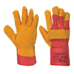 A225RER Rukavica Fleece Lined Rigger crvena