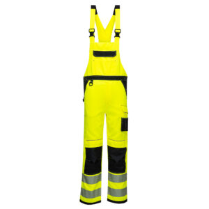 PW344YBR PW3 Hlače s naramenicama Hi-Vis žuto crne