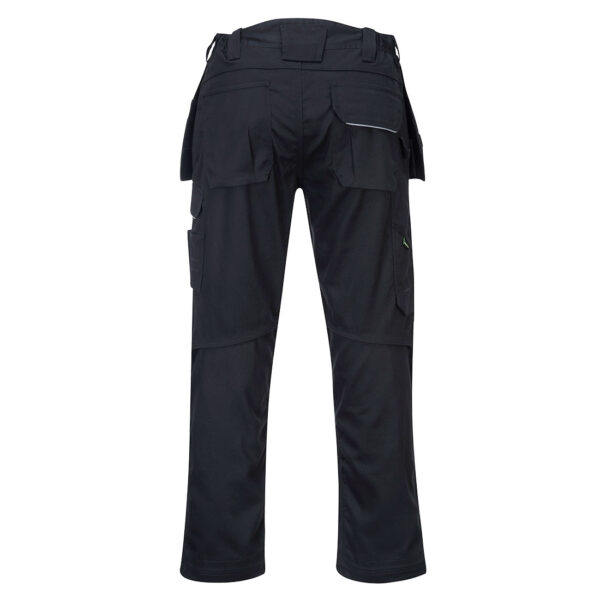 PW347BKR_R PW3 Hlače Cotton Work Holster crne