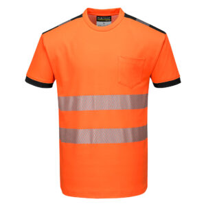 T181OBR PW3 Majica Hi-Vis SS crna