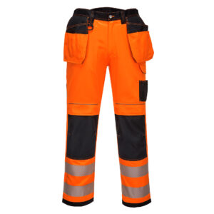 T501OBR - PW3 Hlače Hi-Vis Holster Work narančasto crne