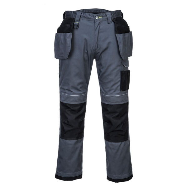 T602ZBR - PW3 Hlače Holster Work sive