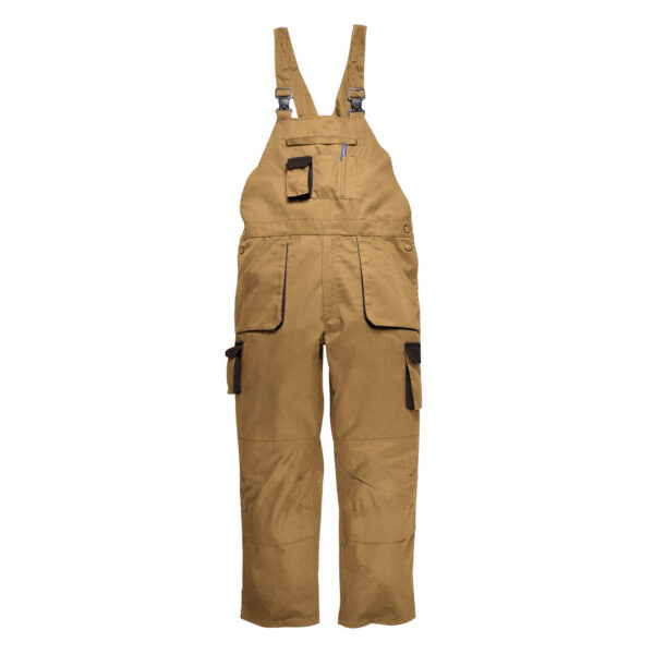 TX12EKR TX12 - Radne hlače s naramenicama Portwest Texo khaki
