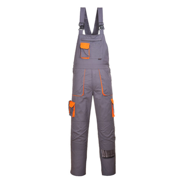 TX12GRR TX12 - Radne hlače s naramenicama Portwest Texo sive