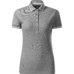 Ženska-polo-majica-Perfection-plain-tamno-siva-melanž