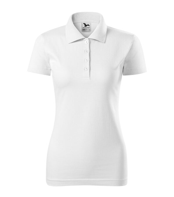 Ženska-polo-majica-single-jersey-bijela