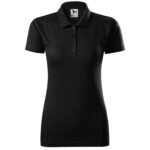 Ženska-polo-majica-single-jersey-crna