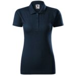 Ženska-polo-majica-single-jersey-mornarsko-plava