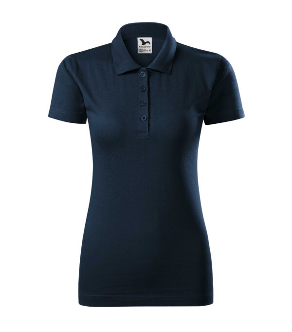 Ženska-polo-majica-single-jersey-mornarsko-plava