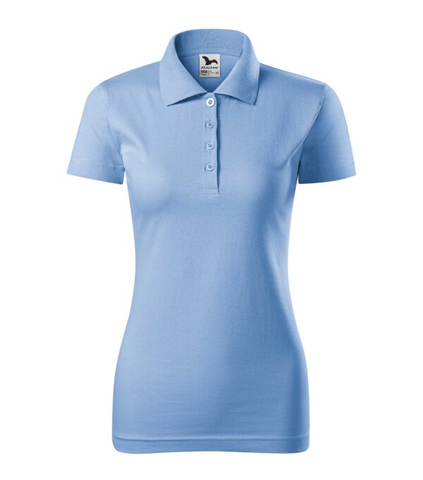 Ženska-polo-majica-single-jersey-nebesko-plava
