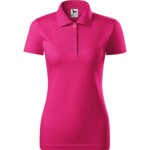 Ženska-polo-majica-single-jersey-purpurno-crvena