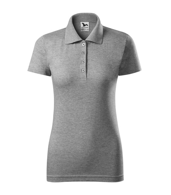 Ženska-polo-majica-single-jersey-tamno-siva-melanž