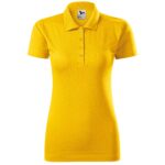 Ženska-polo-majica-single-jersey-žuta