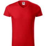 146-Slim-fit-V-izrez-majica-crvena