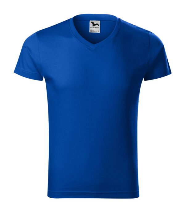 146-Slim-fit-V-izrez-majica-kraljevko-plava