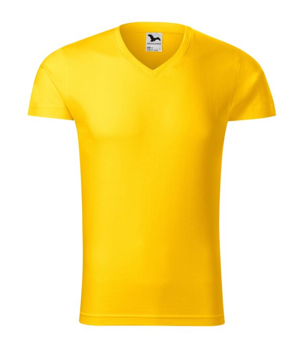 146-Slim-fit-V-izrez-majica-žuta