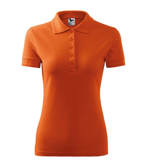 210-Pique-polo,-polo-majica-ženska,-narančasta