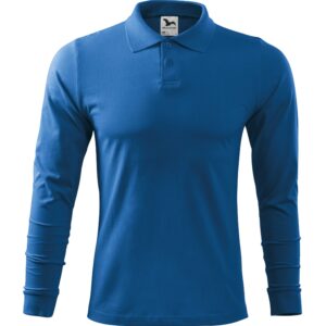 211-Single-jersey-polo-majica-dugi-rukav-azurno-plava