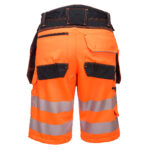 PW343OBR_R - PW3 Kratke hlače Hi-Vis Holster narančasto crne