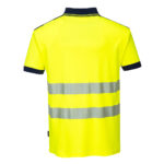 T180YNR_R PW3 Polo majica Hi-Vis S-S žuta navy