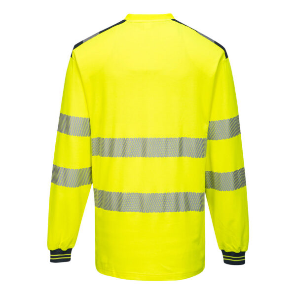 T185YNR PW3 Majica Hi-Vis LS žuta navy (2)