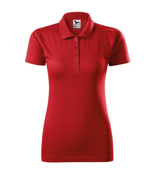 Ženska-polo-majica-single-jersey-crvena